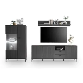 wójcik TV-Lowboard Lusaka Dekor Schwarz