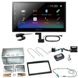 Pioneer DMH-A340DAB DAB+ Bluetooth Einbauset für Citroen C2 C3 Berlingo Jumpy