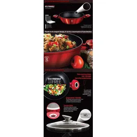 Berlinger Haus Red Metallic Line Burgundy Edition