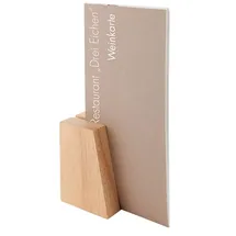 APS 23 2er-Set Kartenhalter, Tischkartenhalter, Menükartenhalter, Fotohalter, senkrecht und waagerecht verwendbar, 8,5 x 6 cm, Holz (Rubberwood)