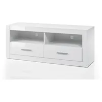furn.design Carrara TV-Lowboard 150 x 61 cm Weiß Hochglanz Holzwerkstoff