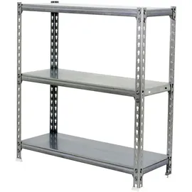 Proregal Schwerlastregal Metall 100x80x30cm Silber