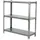 Proregal Schwerlastregal Metall 100x80x30cm Silber