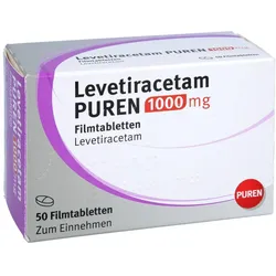 LEVETIRACETAM PUREN 1000 mg Filmtabletten 50 St