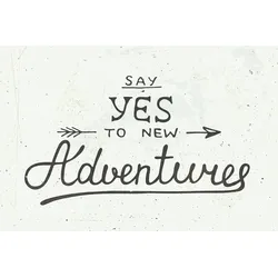 queence Metallbild »New Adventure«, Sprüche-Schriftzug-Sprüche-Sprüche & Texte-Motivationsbilder, (1 St.), Stahlschild, Blechschild, Spruch, Motivation queence Farbe Bild(er): schwarz