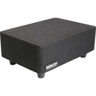Ground Zero GZCS 20SUB-ACT Aktiv-Gehäusesubwoofer, 20cm, 250W RMS, 50-150Hz, Downfire, 9-16V, Holz