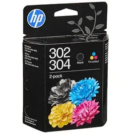 HP 302/304 schwarz + CMY