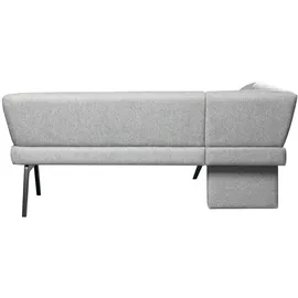 Home Affaire Eckbank HOME AFFAIRE "Aretha Küchenbank, Polsterbank, Esszimmerbank, Breite 215 cm", grau (antarctica, schwarz), B:215cm H:86cm T:150cm, Massivholz, Polyester, Polyurethan, Sperrholz, Sitzbänke, Eckbank, Moderne Bank in tollen Farben, Nosagfederung,