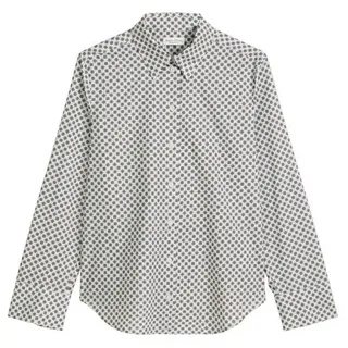 Marc O'Polo Blusenponcho Marc O' Polo Women / Da. Bluse / Blouse, casual fit, a-shape, longsl blau XL (42)