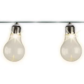MARELIDA LED Lichterkette Solar 4,5 m Transparent Warmweiß