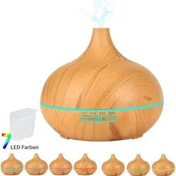 AROMA DIFFUSER Holzdesign mit LED 1 St