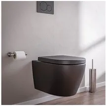 Bernstein Wand-Hänge-WC Bernstein B-8030R Schwarz Matt inkl. Softclose-Deckel
