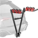 Wiltec Fahrradträger Anhängerkupplung für 3 Fahrräder Stahl bis 45 kg schwarz