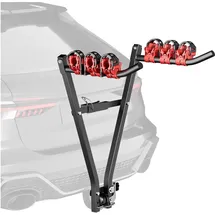 Wiltec Fahrradträger Anhängerkupplung für 3 Fahrräder Stahl bis 45 kg schwarz