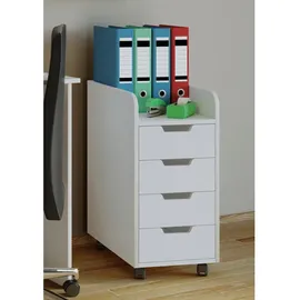 VCM Rollcontainer Konal Mini weiß