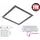 Aigostar Eckige LED Einbauleuchte 24W schwarz 300 x 300 x 22mm