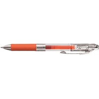 Pentel BL77TLE-FX EnerGel Pure Gel-Tintenroller mit Druckmechanik, 0,7 mm Kugeldurchmesser = 0,35 mm Strichstärke, nachfüllbar, 1 Stück, orange