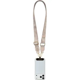 CG Mobile Guess Universalgurt GUUCNP4DGMP 4G Tether Patch Strass Metall Logo rosa - Rosa