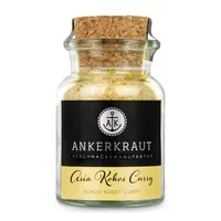 Ankerkraut Asia Kokos Curry, 85g im Korkenglas, Gewürz für Kokos-Milch Gemüse Fleisch, Einfach Lecker Zu Hause Kochen, Premium Qualität in der Pfanne