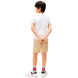 Tommy Hilfiger Kids Tommy Hilfiger T-Shirt CURVED HILFIGER GRAPHIC TEE SS für Kinder bis 16 Jahre, großer Logo-Print weiß 140 (10J)