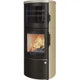 Kaminofen HARK 44-5.Roma GTE Raumluftunabhängig 5 kW - Ofenkacheln: creme - Korpus: graphit