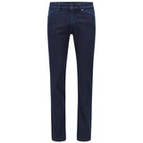 Boss ORANGE Slim-fit-Jeans Delaware BC-L-C mit Leder-Badge blau
