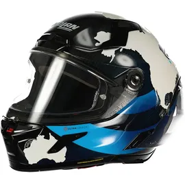Nolan X-804 RS Ultra Carbon Dunkelblau/Weiß/Hellblau S