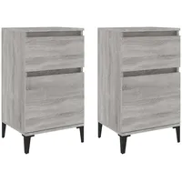 VidaXL Nachttische 2 Stk. Grau Sonoma 40x35x70 cm