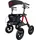 Antar Medizin Aluminium Outdoor Rollator rot mit Luftbereifung