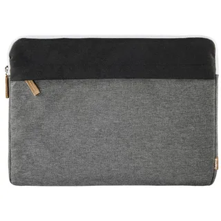 Hama Florenz 13.3 Zoll Notebooktasche Sleeve für Universal Polyester, Schwarz/Grau