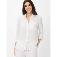 Brax Damen Bluse Style VICKI white, weiß, 46