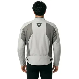RevIt! Torque 3 H2O Textiljacke Grau/Rot 2XL