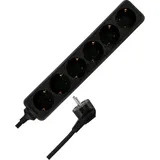 REV Ritter Tischsteckdose 1,4 m Schwarz 6 St.