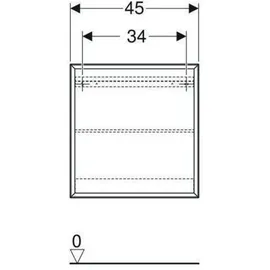 Geberit iCon Regal quadratisch, 45x46,7x13,2 cm, 502323, 502323JL1