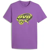 Puma BVB Ftblculture Tee soft violet-yellow alert (14) M