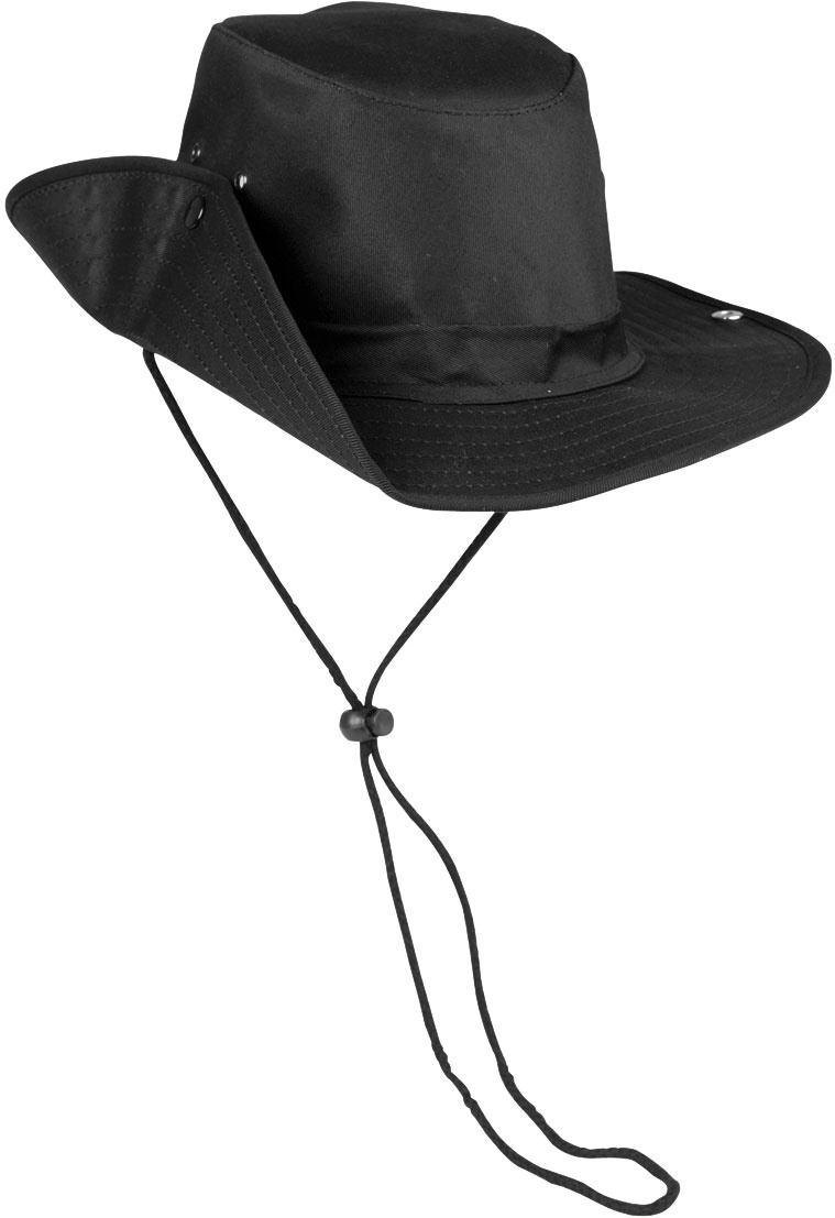 Mil-Tec Jungle, chapeau - Noir - XXL