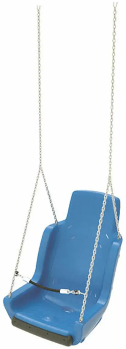 Therapieschaukel für besondere Bedürfnisse XXL 58x78,6x79 cm Blau Kunststoff, Stahl, Gummikante - KBT Play - Bis 100 kg, sensorisch
