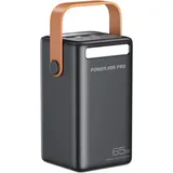 poweradd pro Power Bank 50000mAh PD 65W USB C mit LED Display Schnellladung Externer Akku für Laptop MacBook Handy Samsung Google LG Drohne usw. – Schwarz