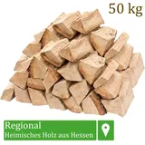 Flameup - Brennholz Kaminholz Holz Eiche 50 kg Für Ofen und Kamin Kaminofen Feuerschale Grill Feuerholz Holzscheite Wood 25 cm kammergetrocknet