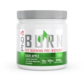 PHD Burn Pre-Workout Saurer Apfel Pulver 200 g
