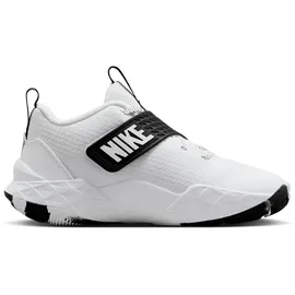 Nike Team Hustle D, Basketballschuhe Kinder 101 - white/white-black 37.5