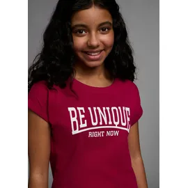 Kidsworld T-Shirt in bordeaux - Gr.: 140/146