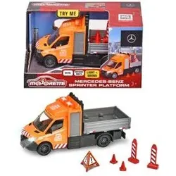 MAJORETTE 213742001 Mercedes-Benz Baustellenfahrzeug Sprinter Platform 15 cm