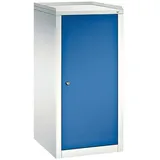 CP Stahlschrank mit Flügeltüren 50 x 100 cm blau, 50x100x50 cm