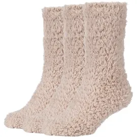 CAMANO warm & cozy Socken 3-Paar beige 39-42