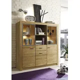 Hometrend Highboard »HARTFORD«, Vitrine, Breite 137 cm, braun