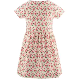 happy girls Jerseykleid HAPPY GIRLS, Mädchen, Gr. 86, N-Gr, beige, Jersey, Obermaterial: 95% Baumwolle, 5% Elasthan, bedruckt, geblümt, Basic kniebedeckend, Rundhals, Kleider Jerseykleid, mit aufgesetzten Taschen