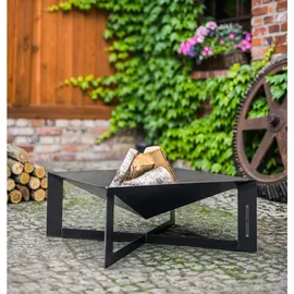 Cook King Feuerschale CUBA Ø 70 cm Schwarz