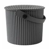 hachiman-kasei.co.,ltd Hachiman Aufbewahrungsbox Mini-Eimer 4 l 4-tlg. grau