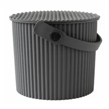 hachiman-kasei.co.,ltd Hachiman Aufbewahrungsbox Mini-Eimer 4 l 4-tlg. grau